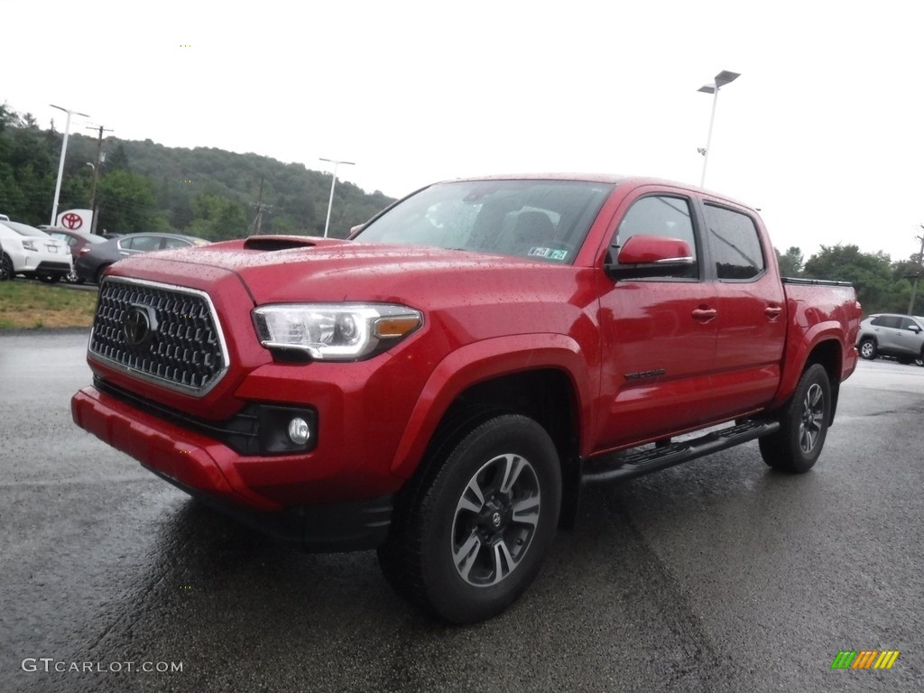 2019 Tacoma TRD Sport Double Cab 4x4 - Barcelona Red Metallic / Black photo #4