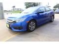 Aegean Blue Metallic 2018 Honda Civic EX Sedan Exterior