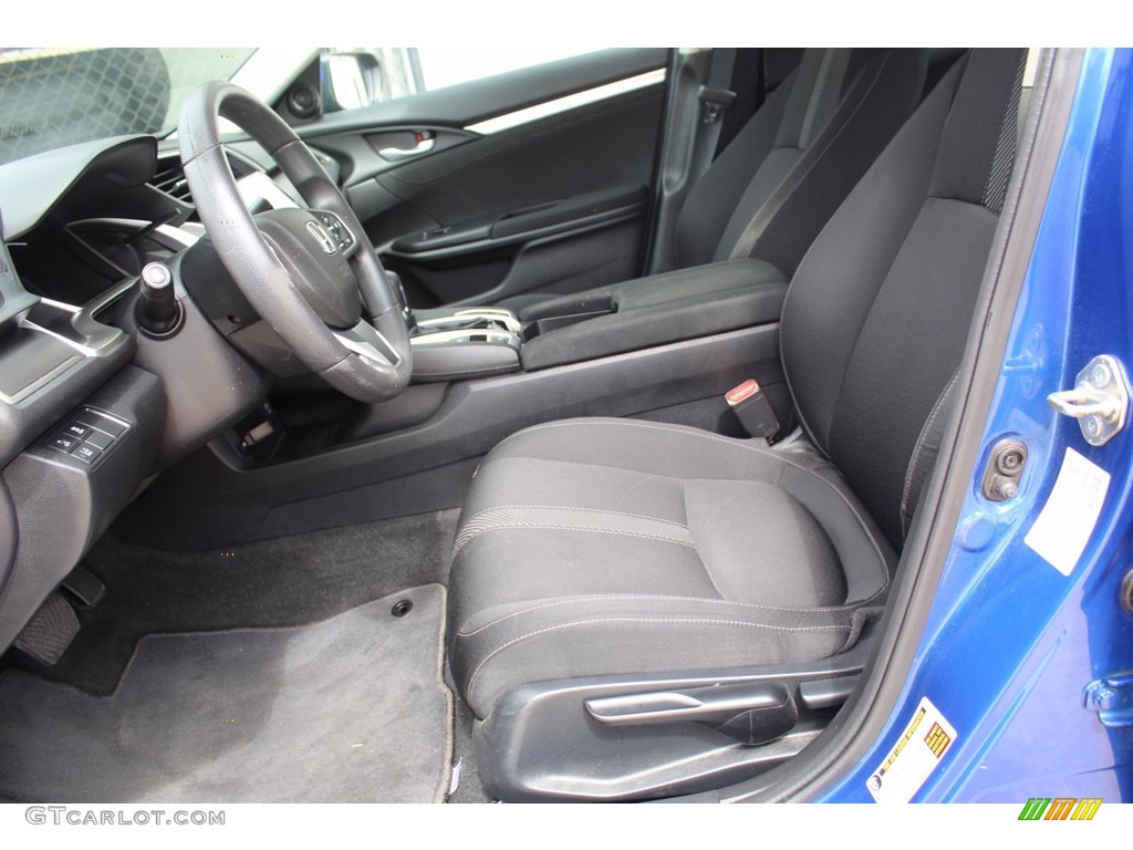 Black Interior 2018 Honda Civic EX Sedan Photo #139453244