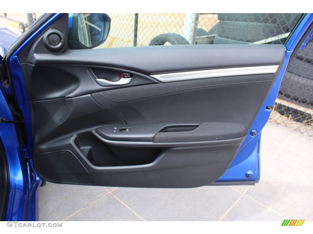 2018 Honda Civic EX Sedan Black Door Panel Photo #139453441