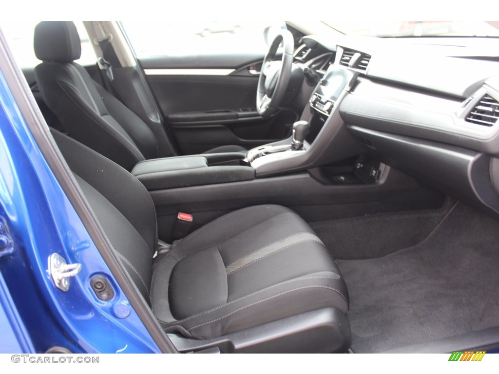 Black Interior 2018 Honda Civic EX Sedan Photo #139453453