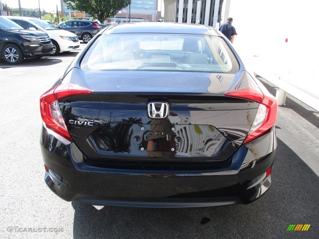 2017 Civic LX Sedan - Burgundy Night Pearl / Ivory photo #5