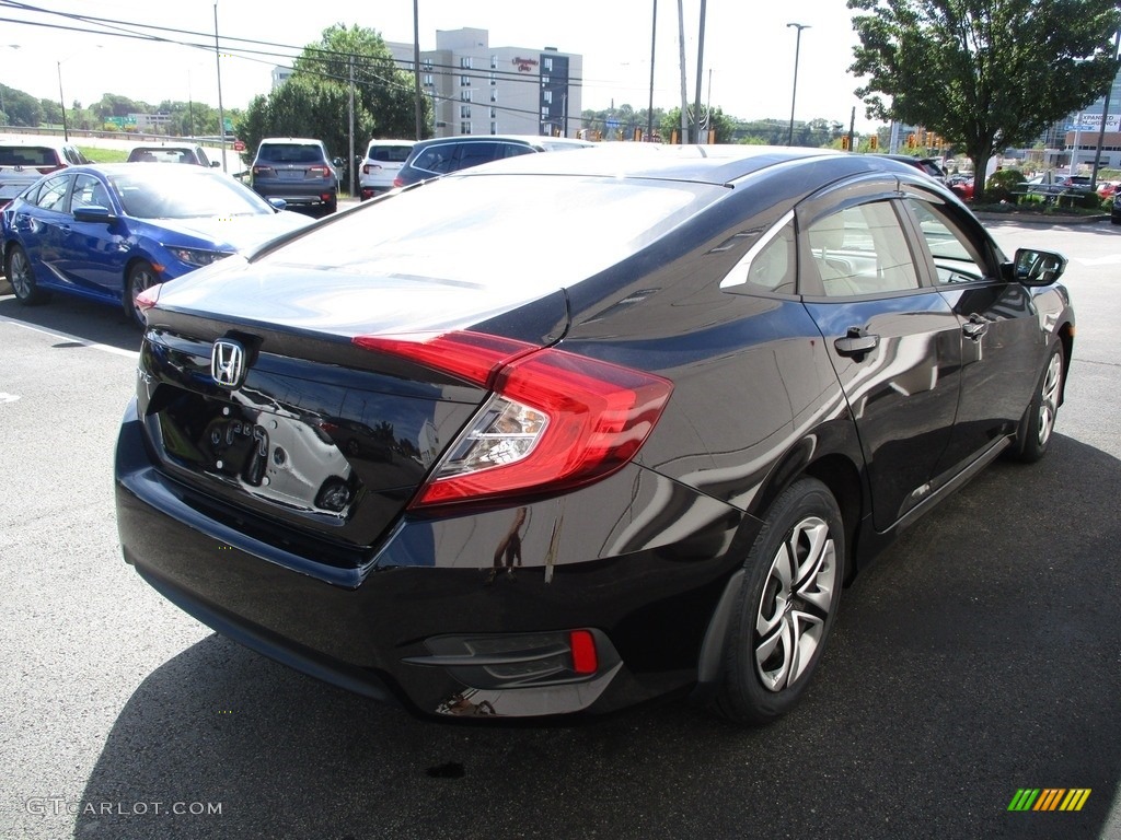 2017 Civic LX Sedan - Burgundy Night Pearl / Ivory photo #6