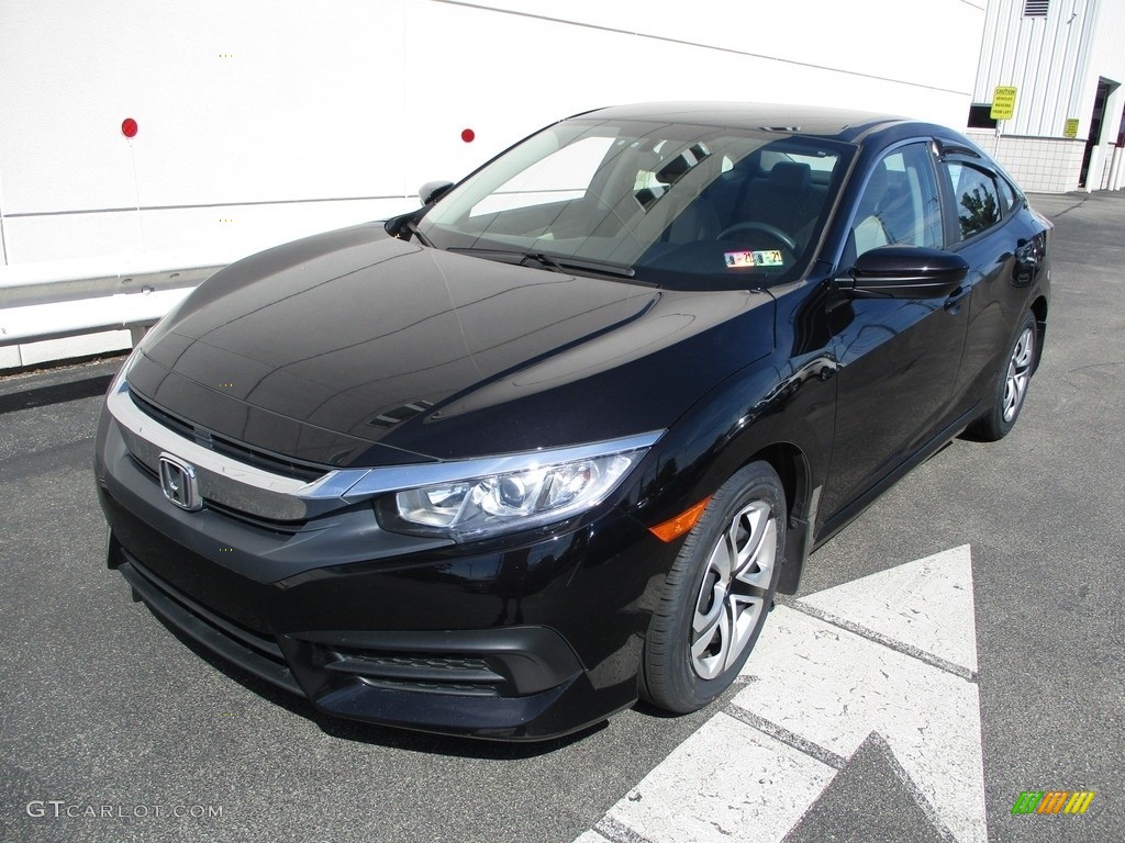 2017 Civic LX Sedan - Burgundy Night Pearl / Ivory photo #10