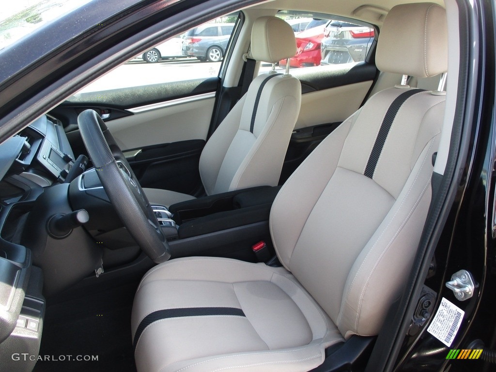 2017 Civic LX Sedan - Burgundy Night Pearl / Ivory photo #12