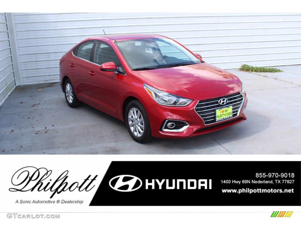 Pomegranate Red Hyundai Accent