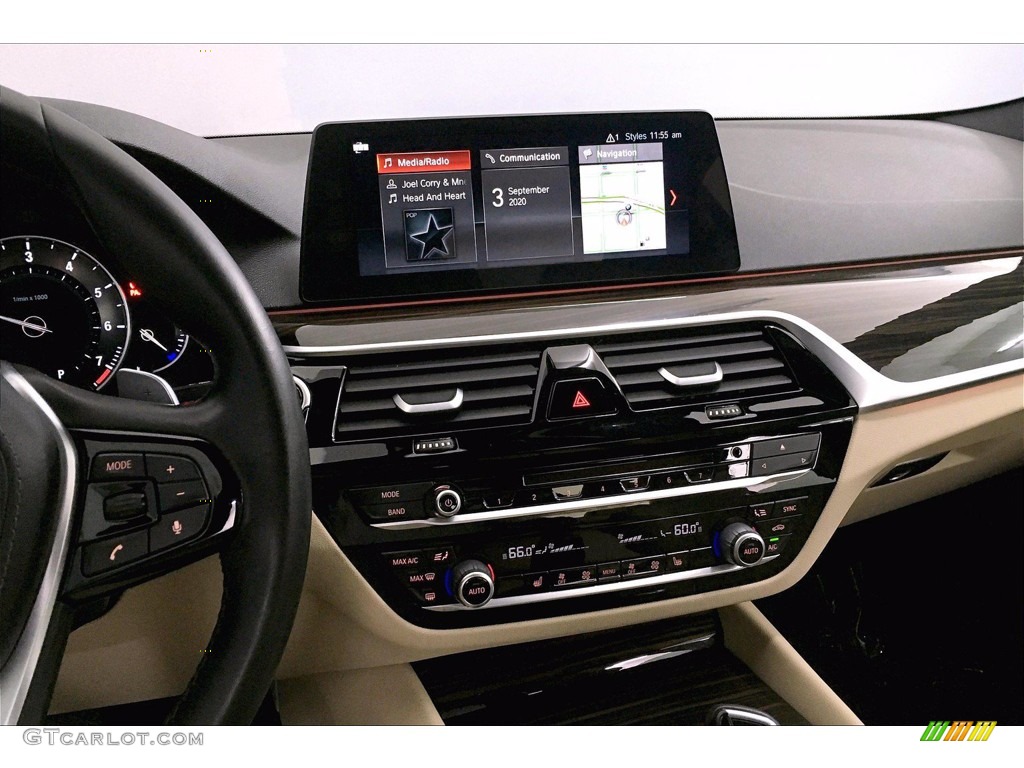 2017 5 Series 540i Sedan - Mediterranean Blue Metallic / Canberra Beige photo #5