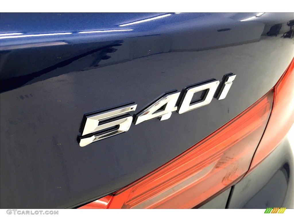 2017 5 Series 540i Sedan - Mediterranean Blue Metallic / Canberra Beige photo #7