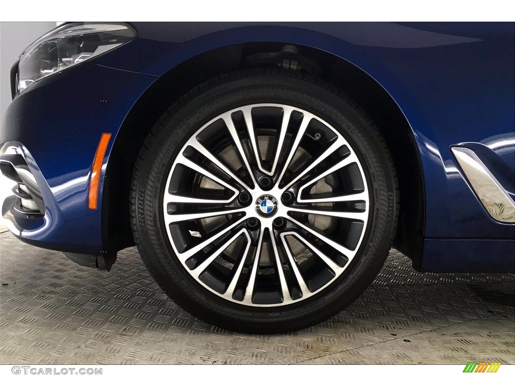 2017 5 Series 540i Sedan - Mediterranean Blue Metallic / Canberra Beige photo #8