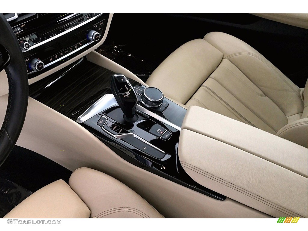2017 5 Series 540i Sedan - Mediterranean Blue Metallic / Canberra Beige photo #16