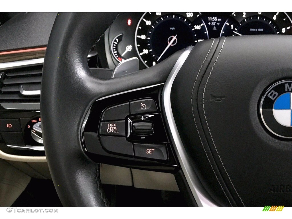 2017 5 Series 540i Sedan - Mediterranean Blue Metallic / Canberra Beige photo #18