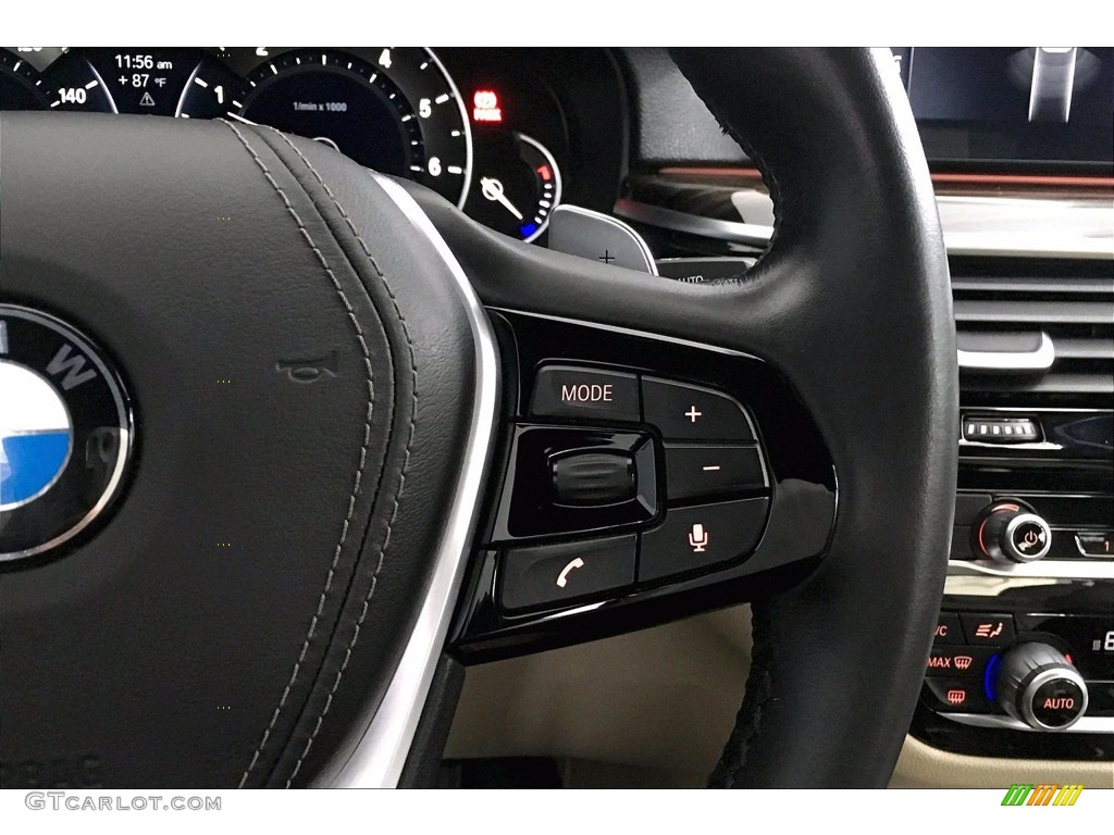 2017 5 Series 540i Sedan - Mediterranean Blue Metallic / Canberra Beige photo #19