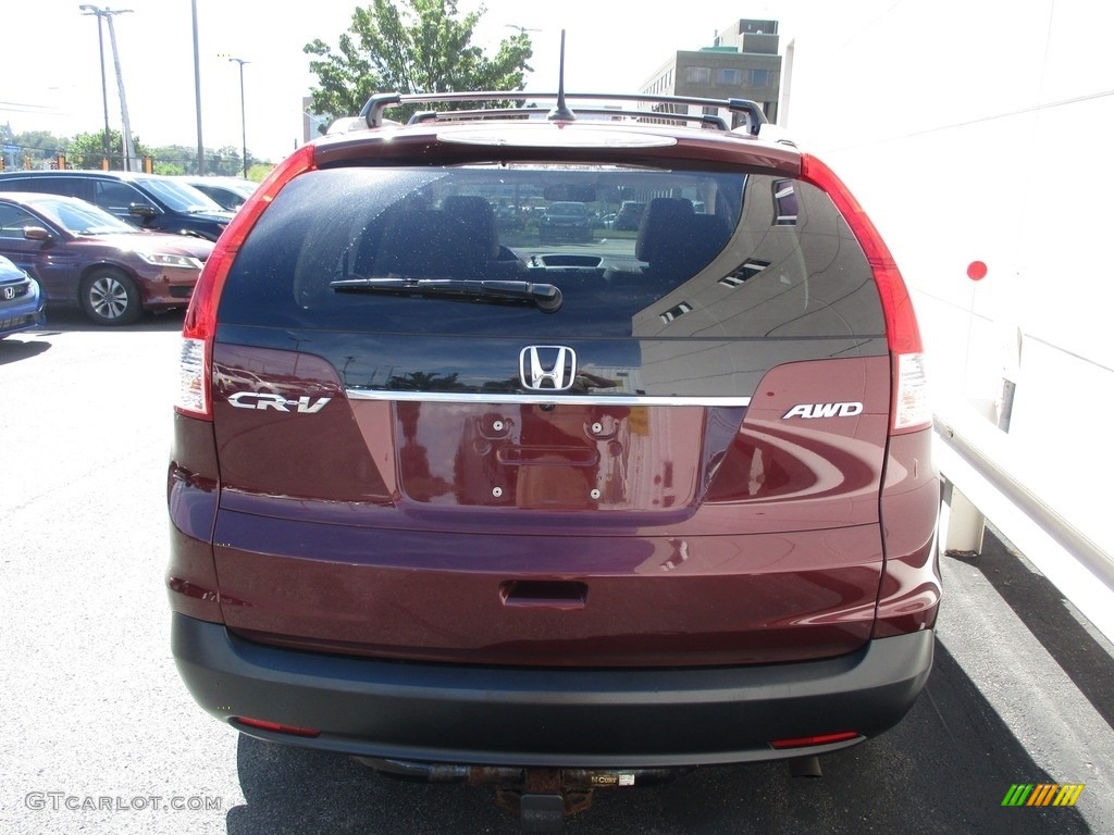 2012 CR-V EX-L 4WD - Basque Red Pearl II / Beige photo #4
