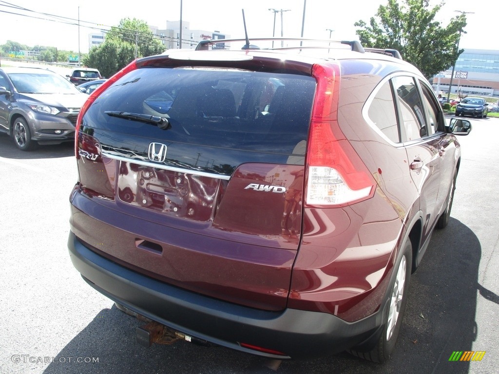 2012 CR-V EX-L 4WD - Basque Red Pearl II / Beige photo #5