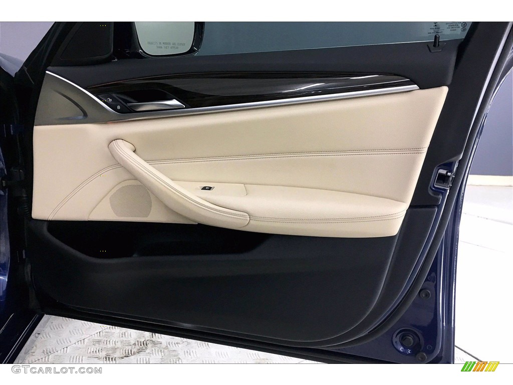 2017 5 Series 540i Sedan - Mediterranean Blue Metallic / Canberra Beige photo #24