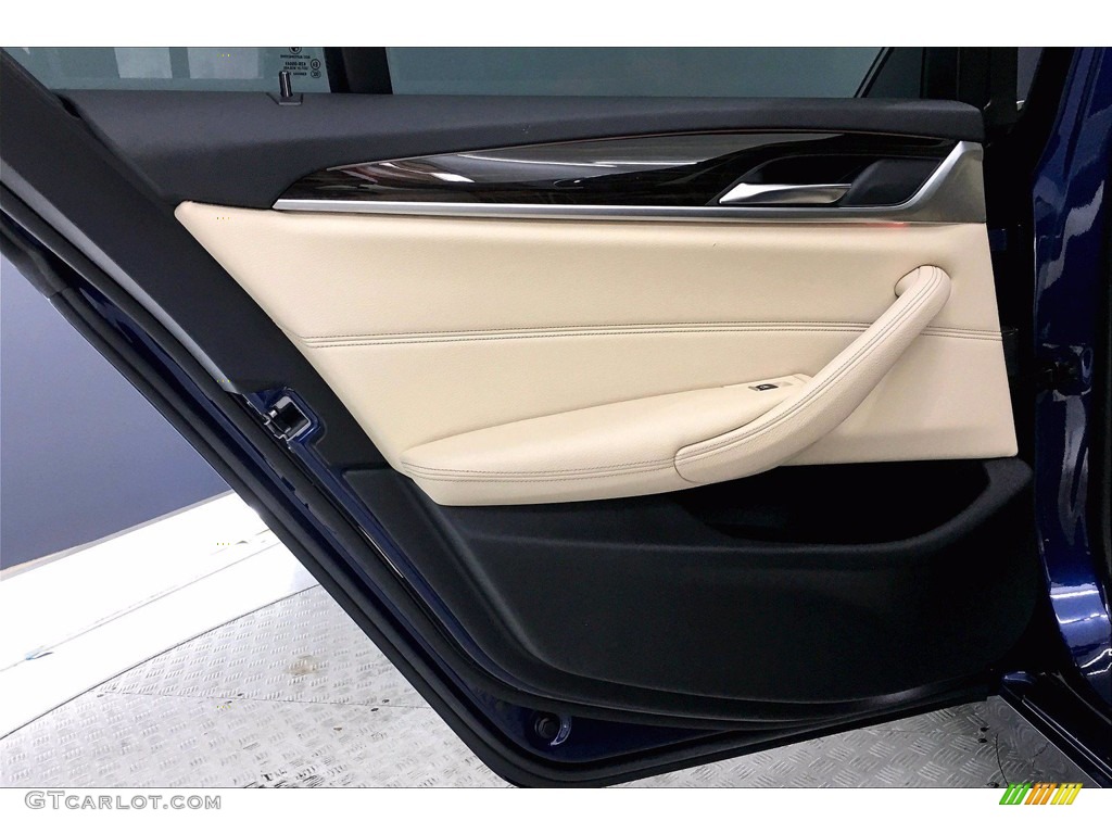 2017 5 Series 540i Sedan - Mediterranean Blue Metallic / Canberra Beige photo #25