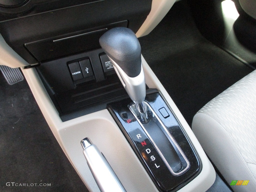 2014 Civic EX Sedan - Urban Titanium Metallic / Beige photo #17