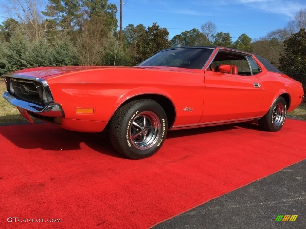1972 Mustang Grande - Bright Red / Red photo #1