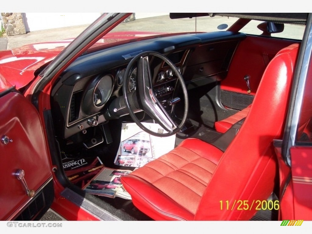 1972 Mustang Grande - Bright Red / Red photo #3