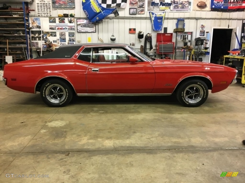 1972 Mustang Grande - Bright Red / Red photo #11
