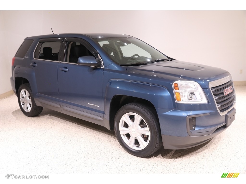 2017 Terrain SLE AWD - Slate Blue Metallic / Jet Black photo #1