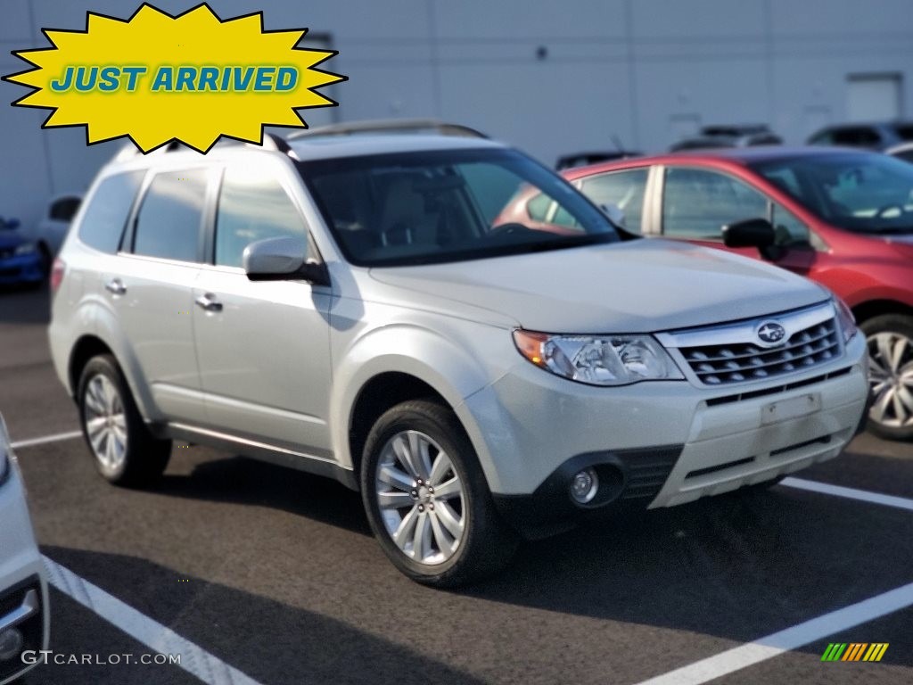 2013 Forester 2.5 X Premium - Satin White Pearl / Platinum photo #1