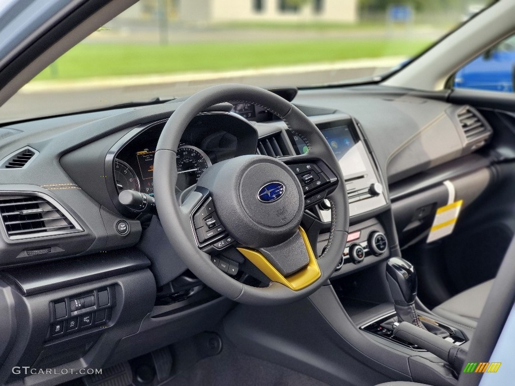 2021 Subaru Crosstrek Sport Gray Steering Wheel Photo #139462139