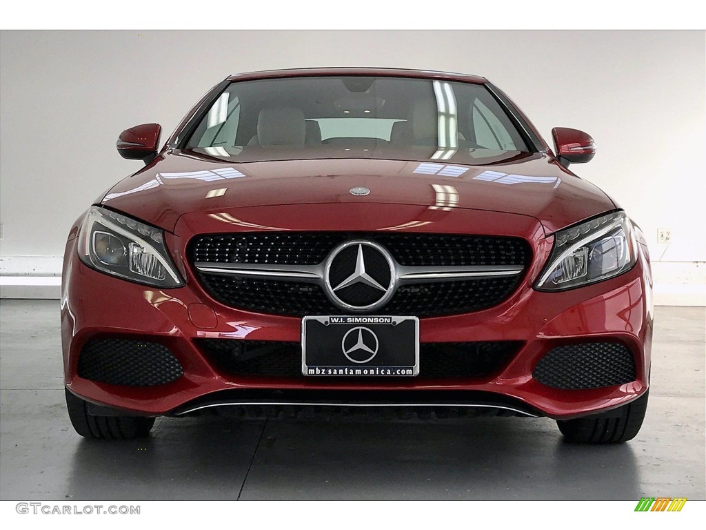 2017 C 300 Cabriolet - designo Cardinal Red Metallic / Silk Beige/Black photo #2