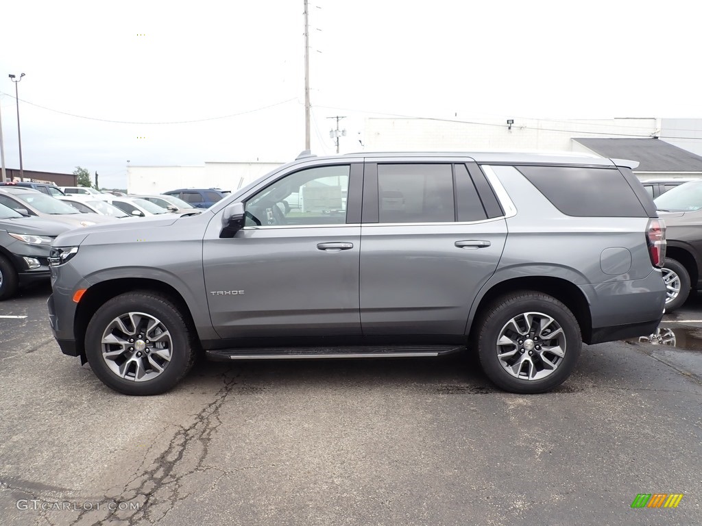 Satin Steel Metallic 2021 Chevrolet Tahoe LT 4WD Exterior Photo #139465514