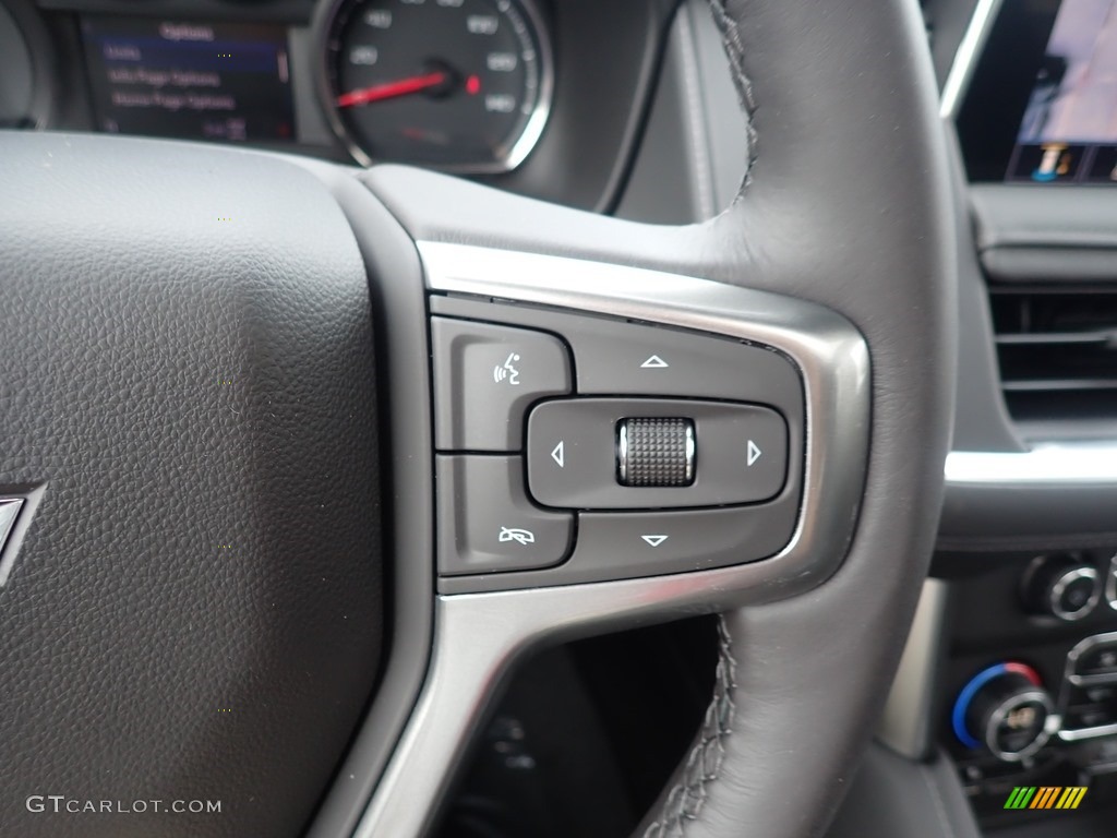 2021 Chevrolet Tahoe LT 4WD Jet Black Steering Wheel Photo #139465766