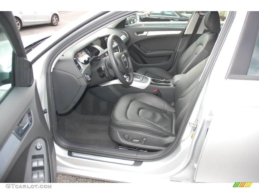 2009 A4 2.0T Premium quattro Sedan - Ice Silver Metallic / Black photo #13