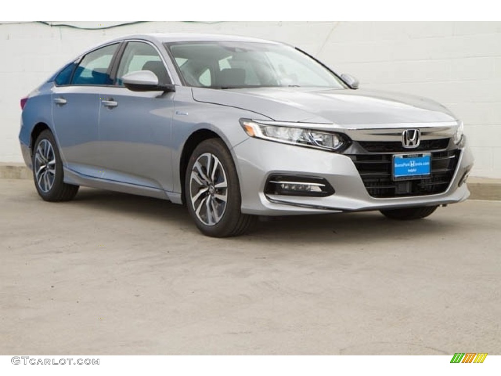 2020 Accord EX Hybrid Sedan - Lunar Silver Metallic / Black photo #1