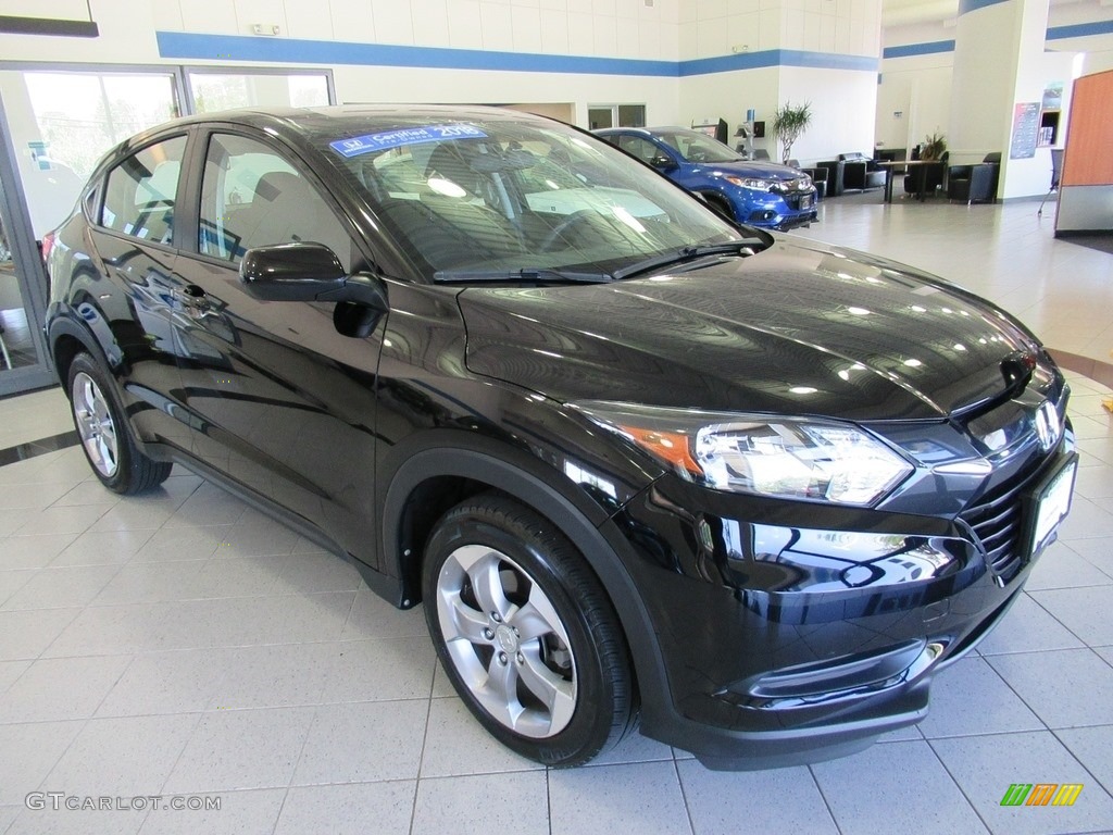 Crystal Black Pearl 2018 Honda HR-V LX Exterior Photo #139468378