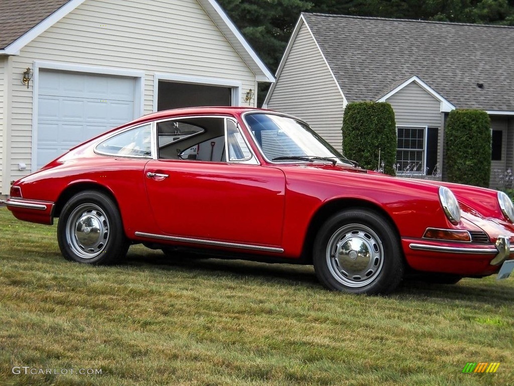 Polo Red 1966 Porsche 912 Karmann Coupe Exterior Photo #139468645