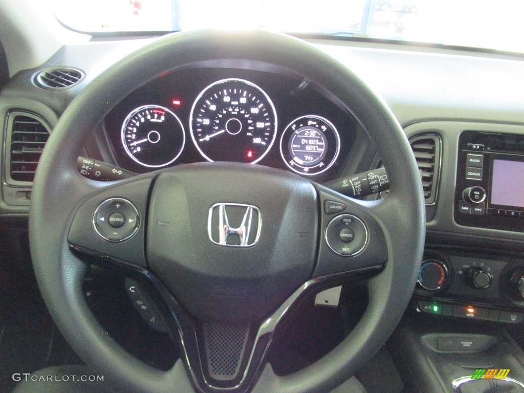 2018 Honda HR-V LX Black Steering Wheel Photo #139469020