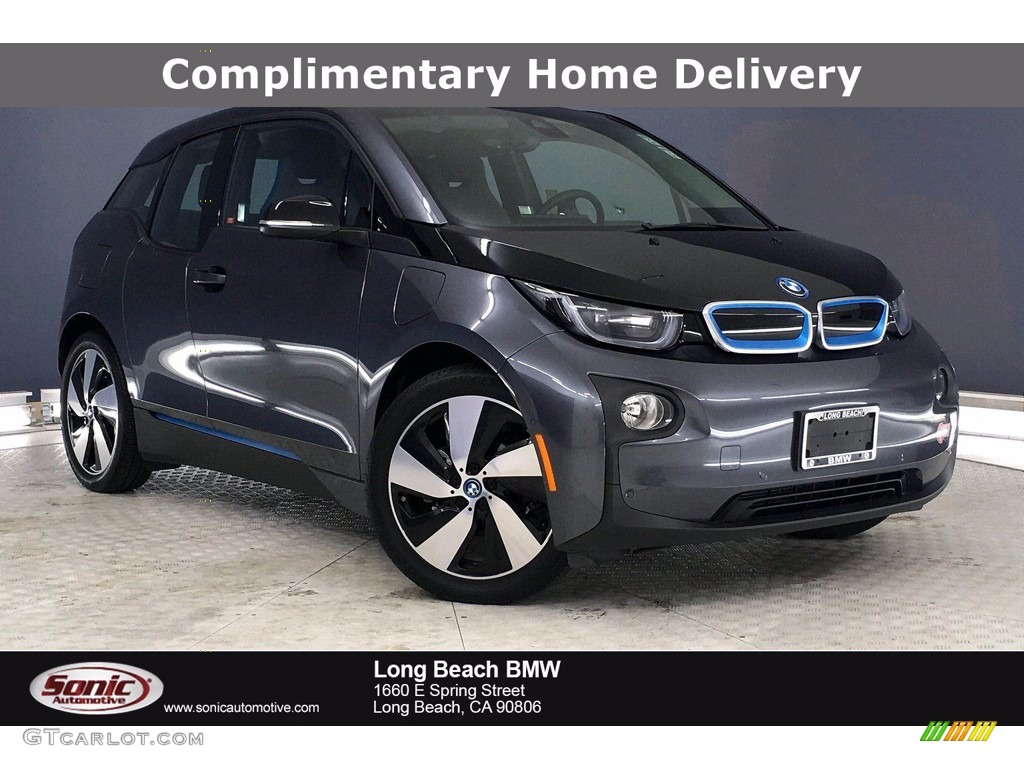 2017 i3 with Range Extender - Mineral Grey Metallic / Deka Dark Cloth w/Blue Highlights photo #1