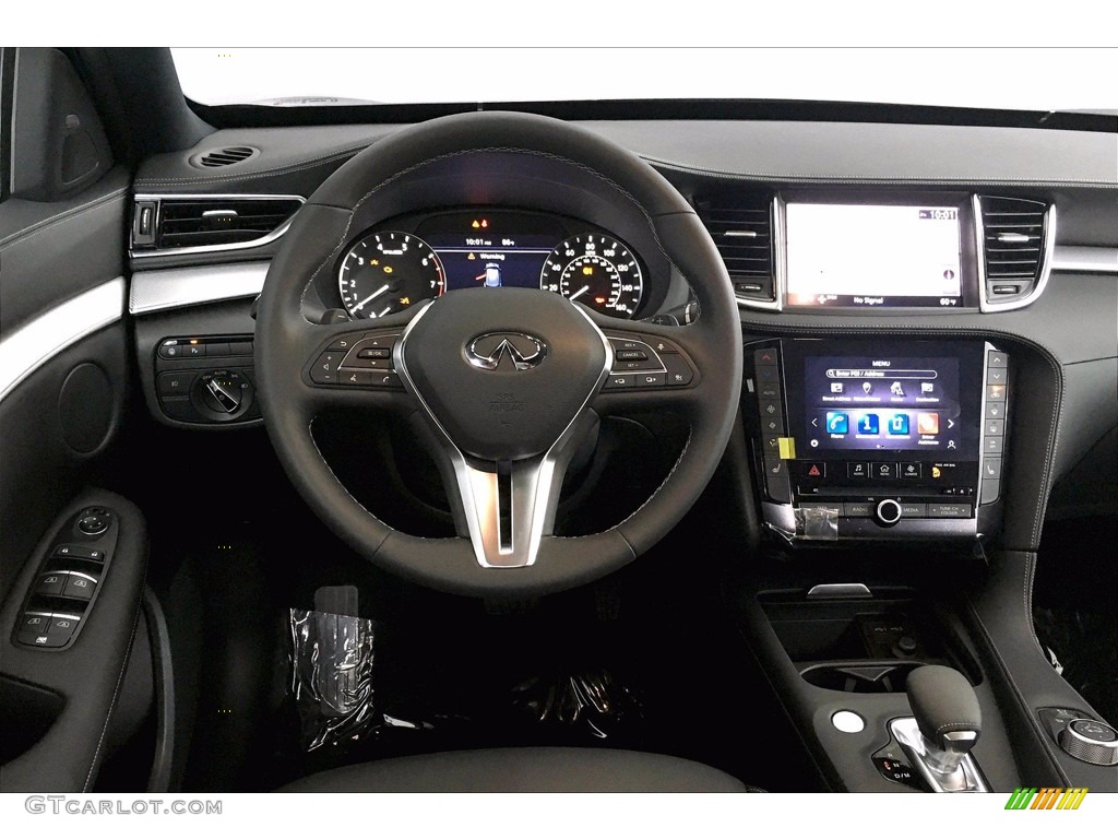 2020 Infiniti QX50 Essential Graphite Steering Wheel Photo #139469797