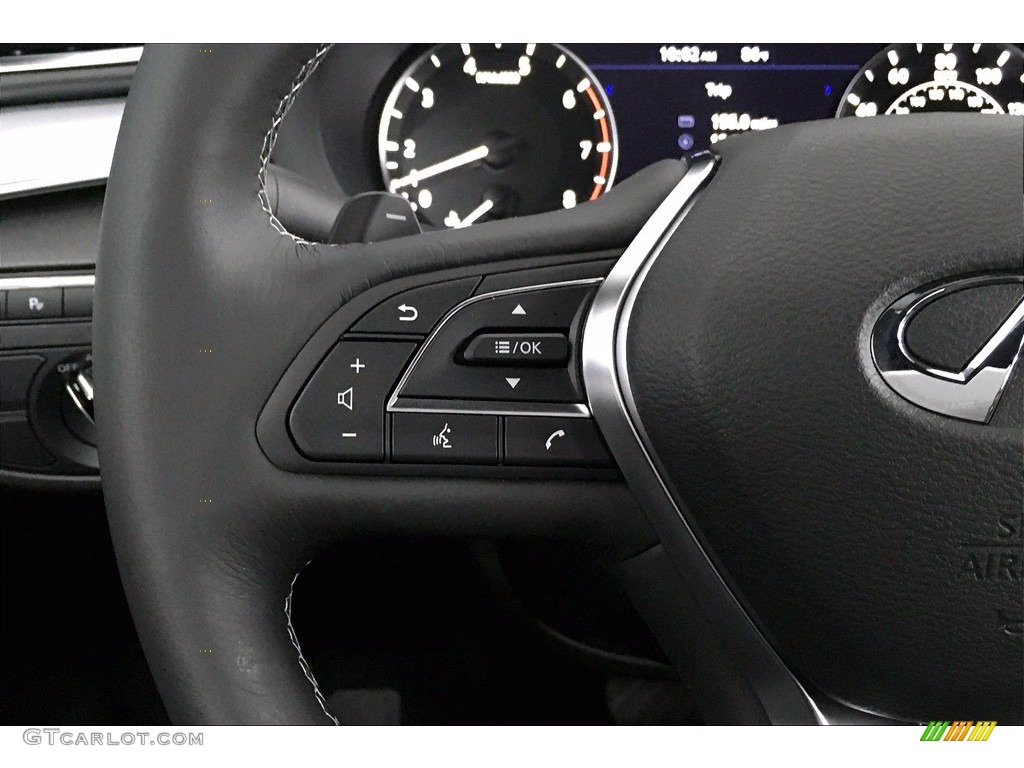 2020 Infiniti QX50 Essential Graphite Steering Wheel Photo #139470178