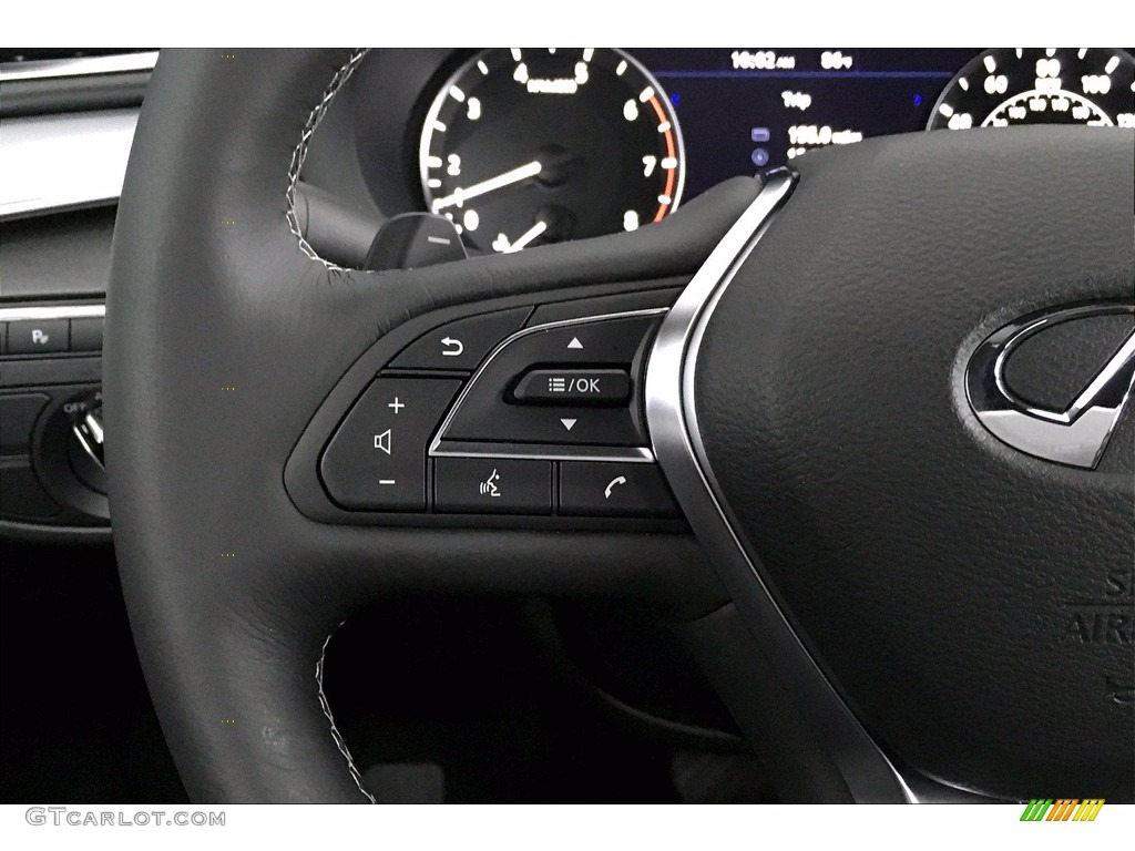 2020 Infiniti QX50 Essential Graphite Steering Wheel Photo #139470178