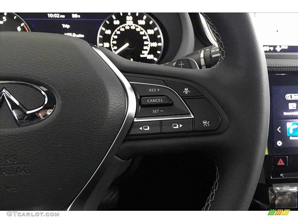 2020 Infiniti QX50 Essential Graphite Steering Wheel Photo #139470208