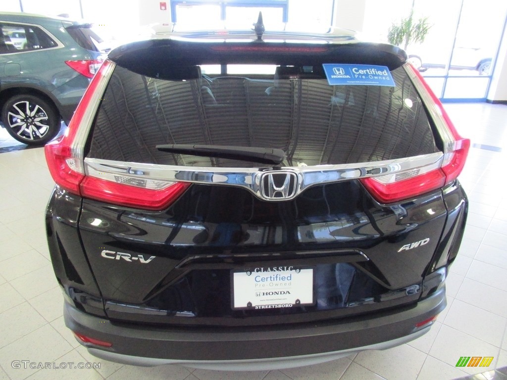 2018 CR-V EX-L AWD - Crystal Black Pearl / Black photo #6
