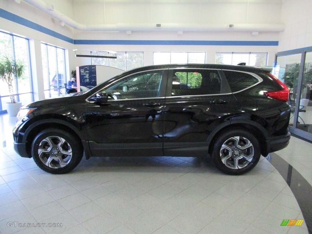 2018 CR-V EX-L AWD - Crystal Black Pearl / Black photo #8