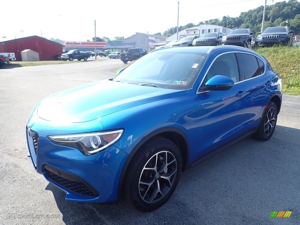 2019 Stelvio Ti AWD - Misano Blue Metallic / Black photo #1