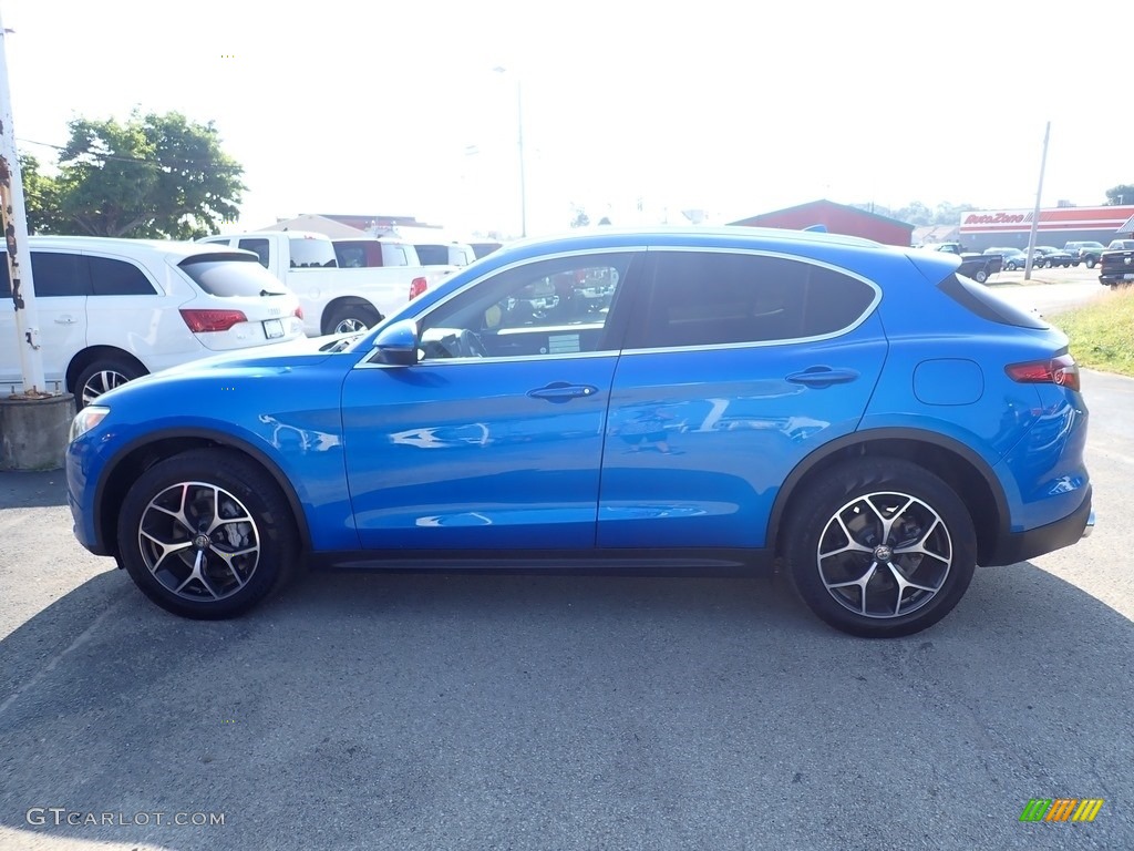 2019 Stelvio Ti AWD - Misano Blue Metallic / Black photo #3