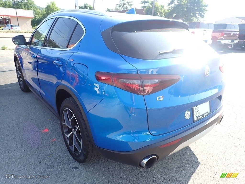2019 Stelvio Ti AWD - Misano Blue Metallic / Black photo #4