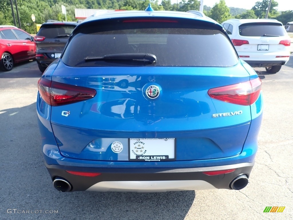 2019 Stelvio Ti AWD - Misano Blue Metallic / Black photo #5