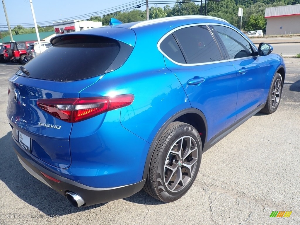 2019 Stelvio Ti AWD - Misano Blue Metallic / Black photo #6