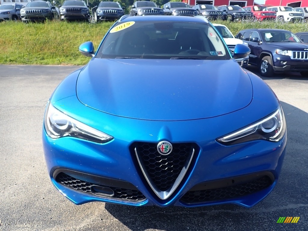 2019 Stelvio Ti AWD - Misano Blue Metallic / Black photo #9