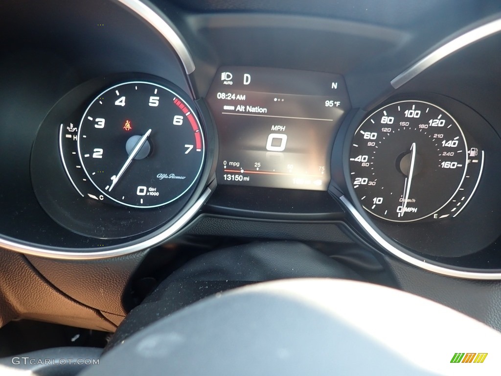 2019 Stelvio Ti AWD - Misano Blue Metallic / Black photo #18