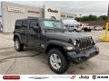 2021 Granite Crystal Metallic Jeep Wrangler Unlimited Sport 4x4  photo #1